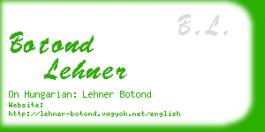 botond lehner business card